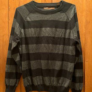 Perry Ellis Striped Crewneck Sweater